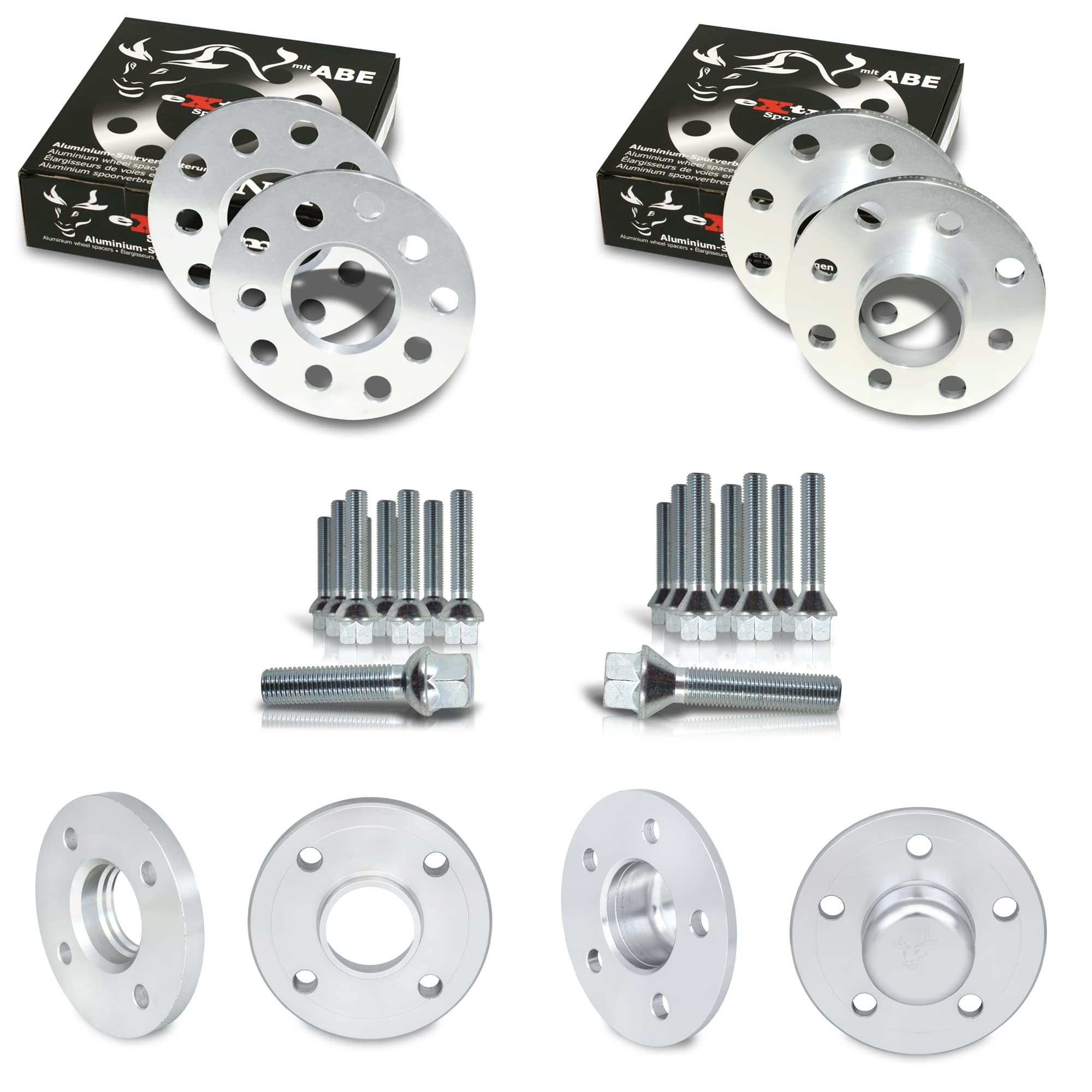 JOM Car Parts & Car Hifi GmbH 791078 poszerzenie rozstawu kół zestaw 30 mm ze śrubami do kół