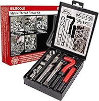 Vista 27 de BILITOOLS Kit de reparación de roscas M12x1.25, kit de reparación de hélice de taladro HSS métrico