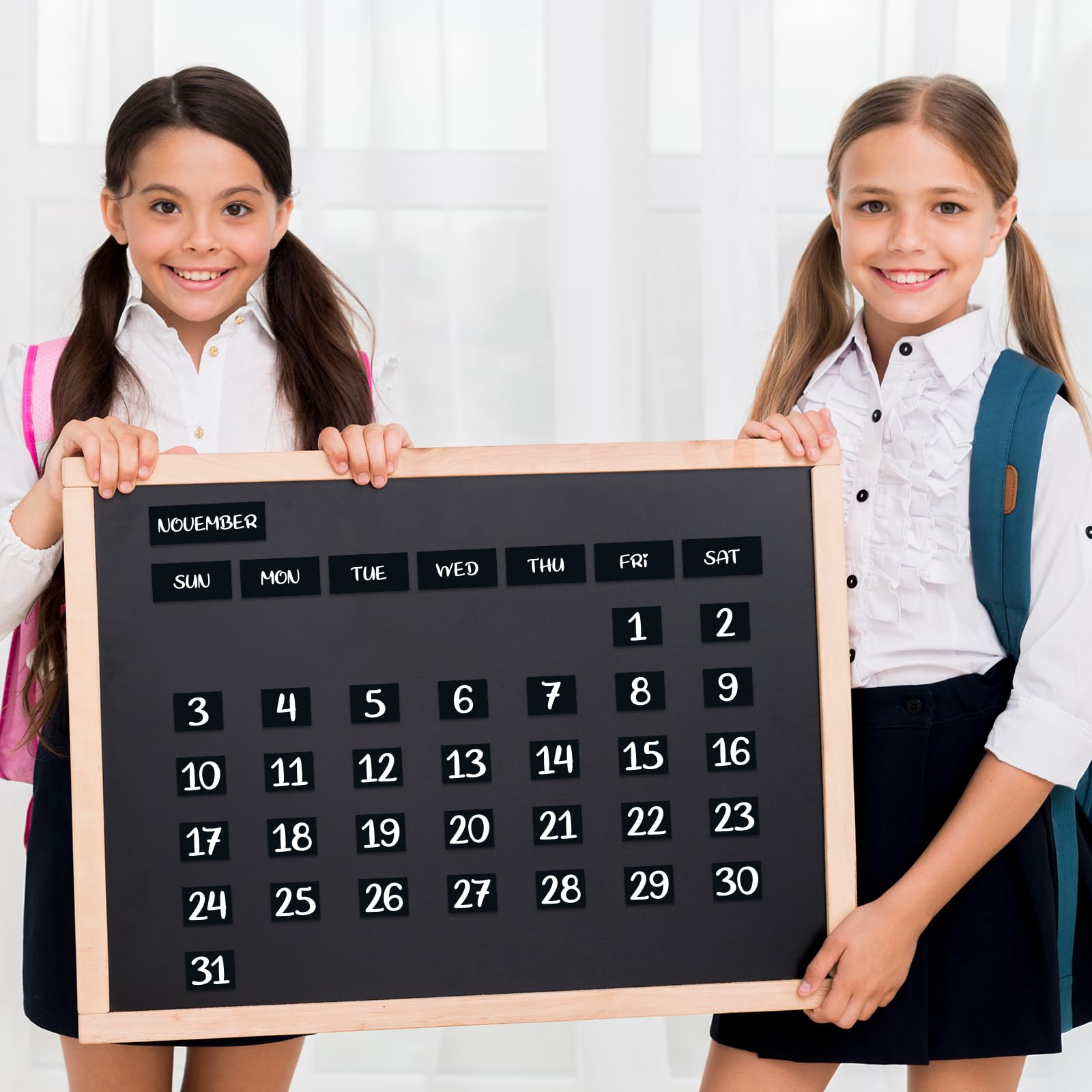 Haiabei 50 Pcs LARGE SIZE Magnetic Days of The Week and Months, Magnetic Calendar for Fridge and Whiteboard - Image 5