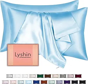 Mulberry Silk Pillow Cases 2 Pack King Size 20x36 Inches with Hidden Zipper, Ultra Smooth and Soft Breathable Cooling Silk Satin Pillowcase Set of 2, Better for Hair and Skin, Gifts for Women Men