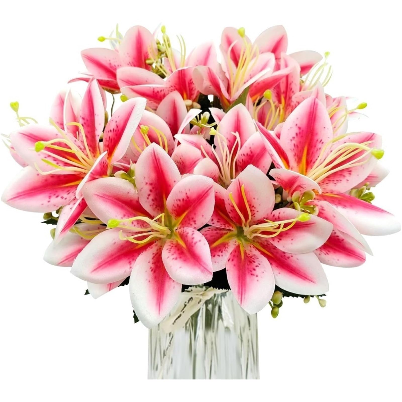 Dcrxz Artificial Flowers 5Pcs Orchid Artificial Flowers Bouquet Fake Flower For Home Decor Wedding Marriage Decoration Valentine's Day Vase Accessor