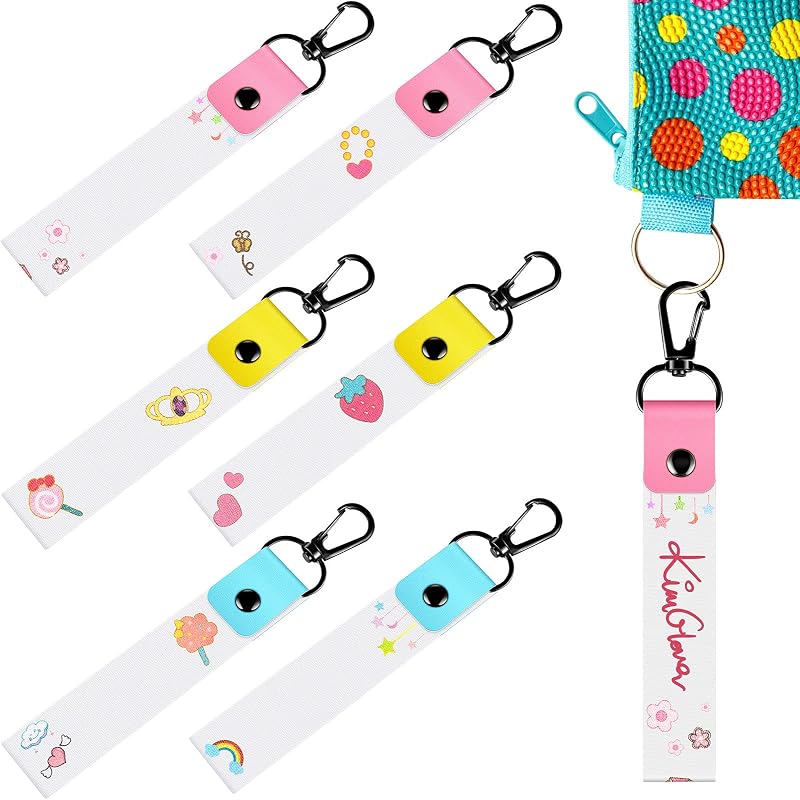 6 Pieces Personalized Name Tag Hooks for Backpack,Cute | Back to School Iron on Daycare Name Labels Diaper Bag Tags Id Keychain for Water Bottle Lunch Bags Labels