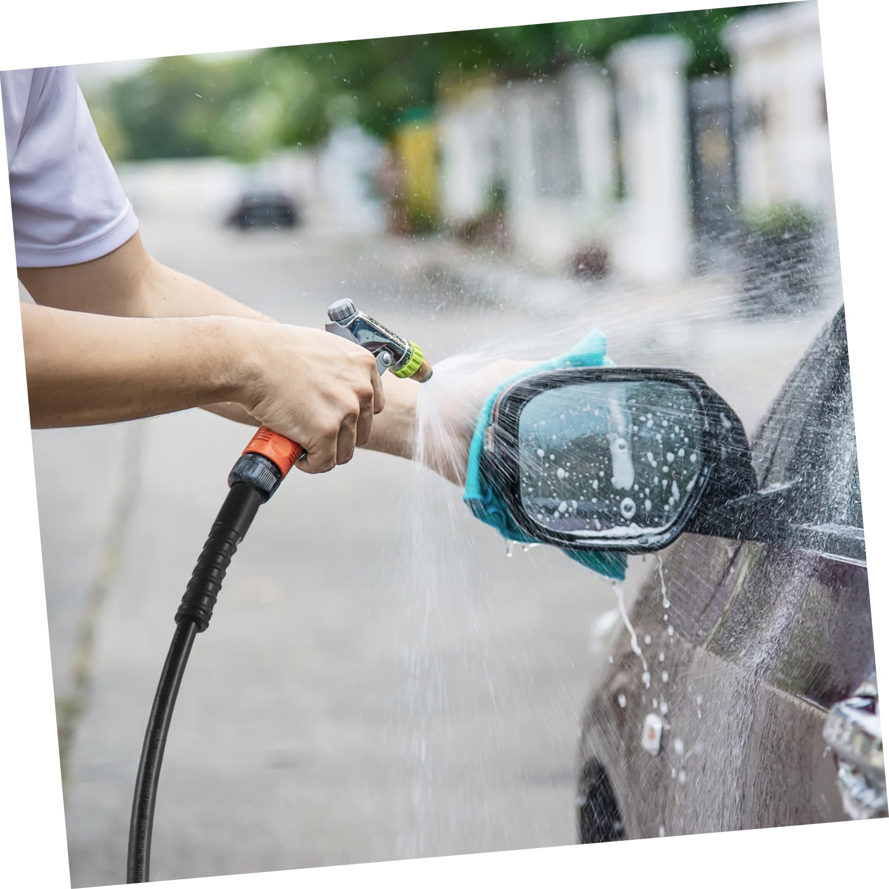 10m Flessibile Per Idropulitrice Compatibile Con Estensione Per Auto e Resistente e Facile