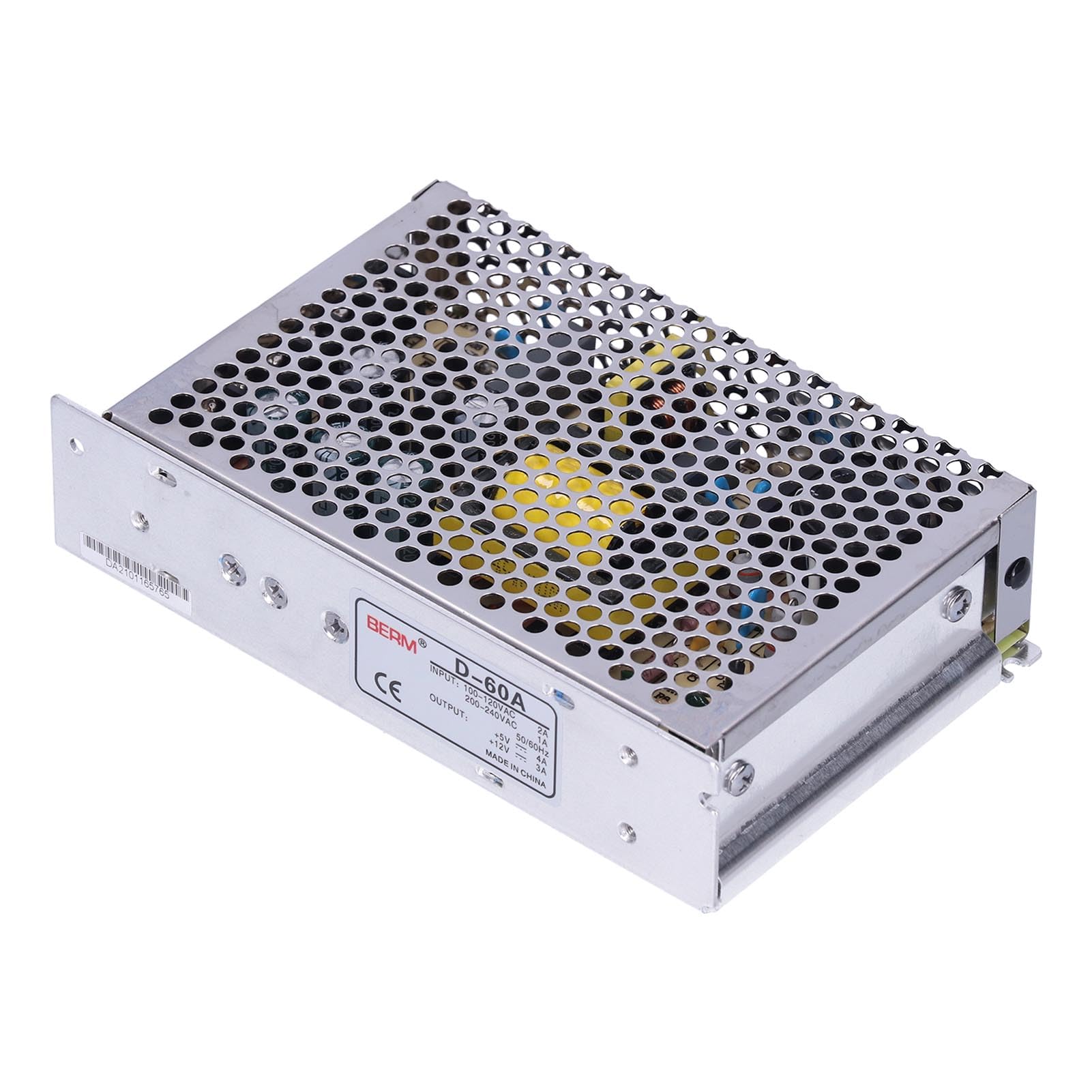 Alimentatore Switching a LED Universale, D-60A Alimentatore Switching Doppia Uscita DC 5V/4A 12V/3A Tensione di Ingresso 115/230VAC D-60A