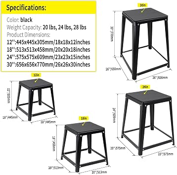 Plyometric Boxes for Jumping