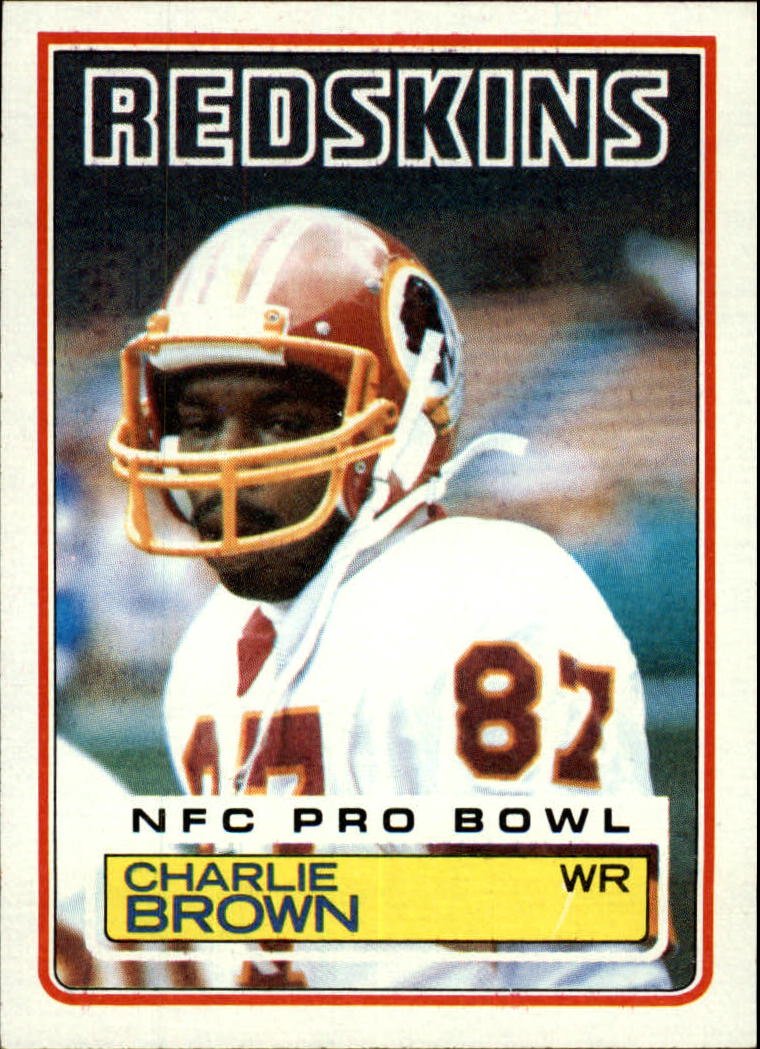 1983 Topps Football Rookie Card #188 Charlie Brown : Collectibles & Fine Art