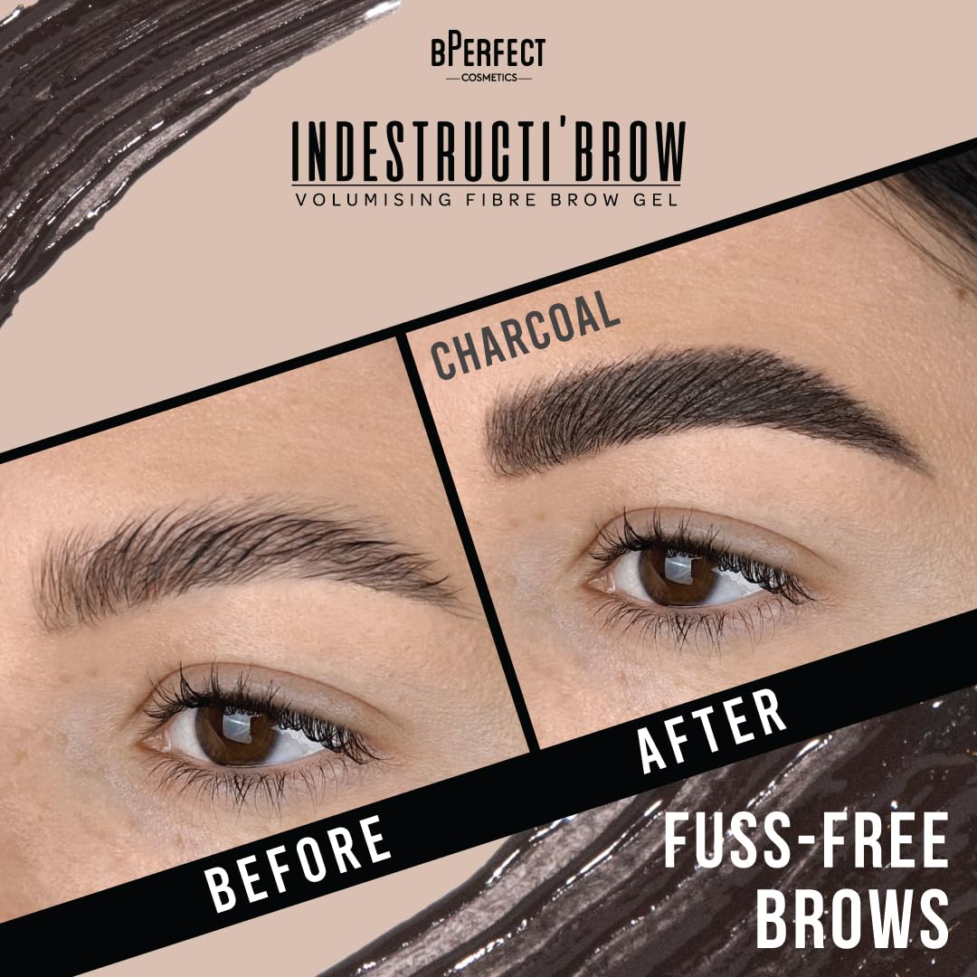 BPerfect Indestructi’Brow, Brow Fiber Gel Mascara with Sweat-Proof Microfibres for Volume Hold & Colour - Image 2