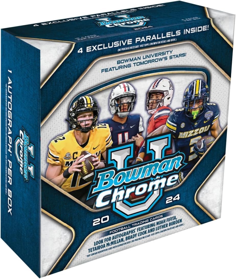2024 Bowman University Chrome Football Mega Box