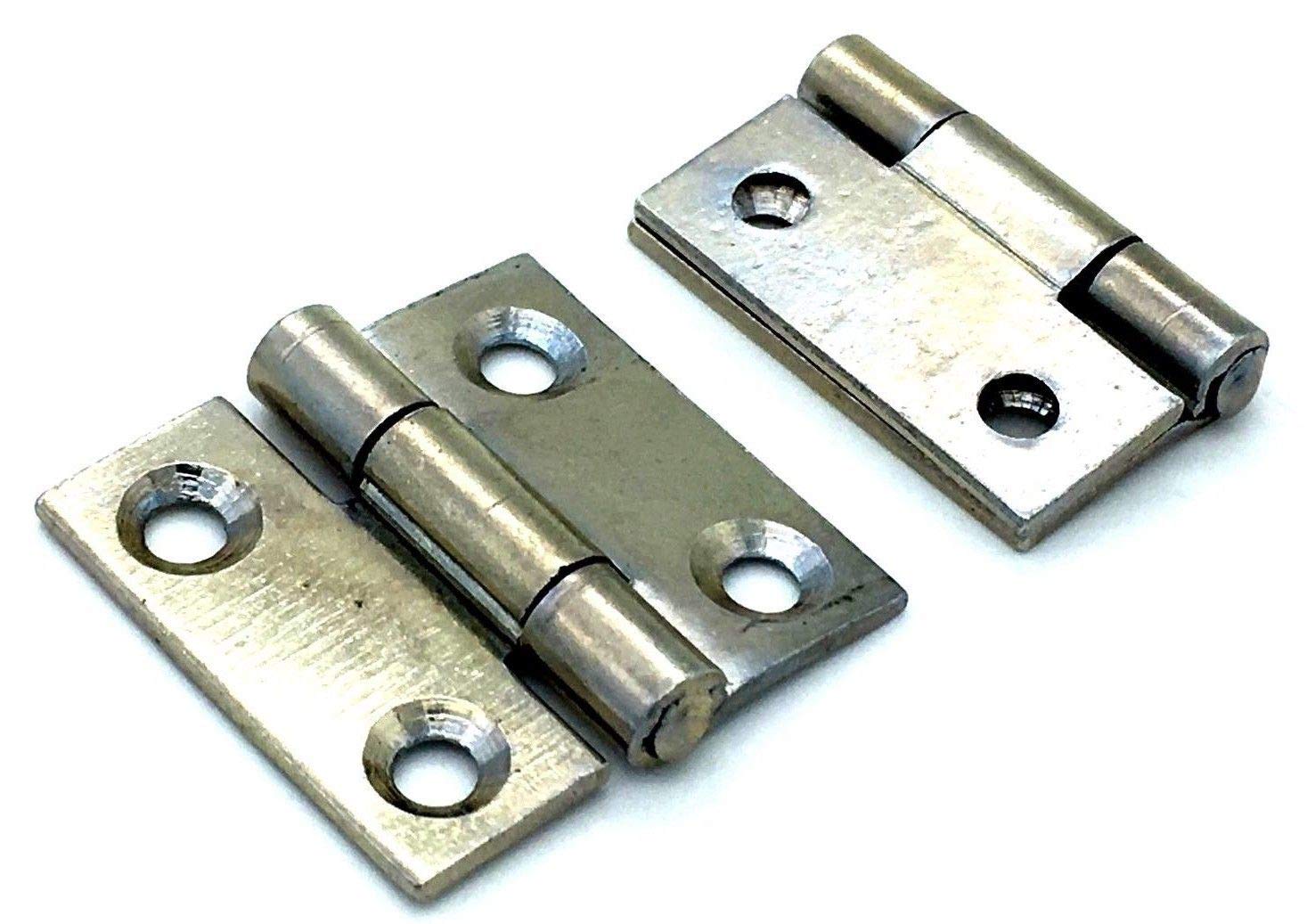 Swish 4 X Butt Hinges 25Mm Zinc Plated Steel 1" Inch Dolls House/Small Box Hinge