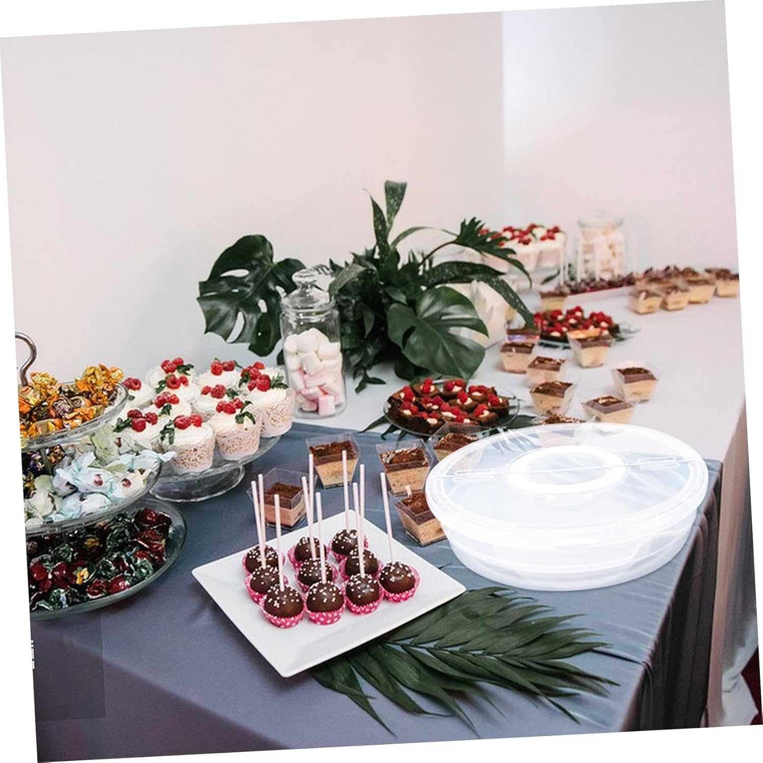 2pcs Pizza Food Storage Containers Lids for Leftover Pizza Carriers for Transport Reusable Space-saving Microwave Dishwasher Safe