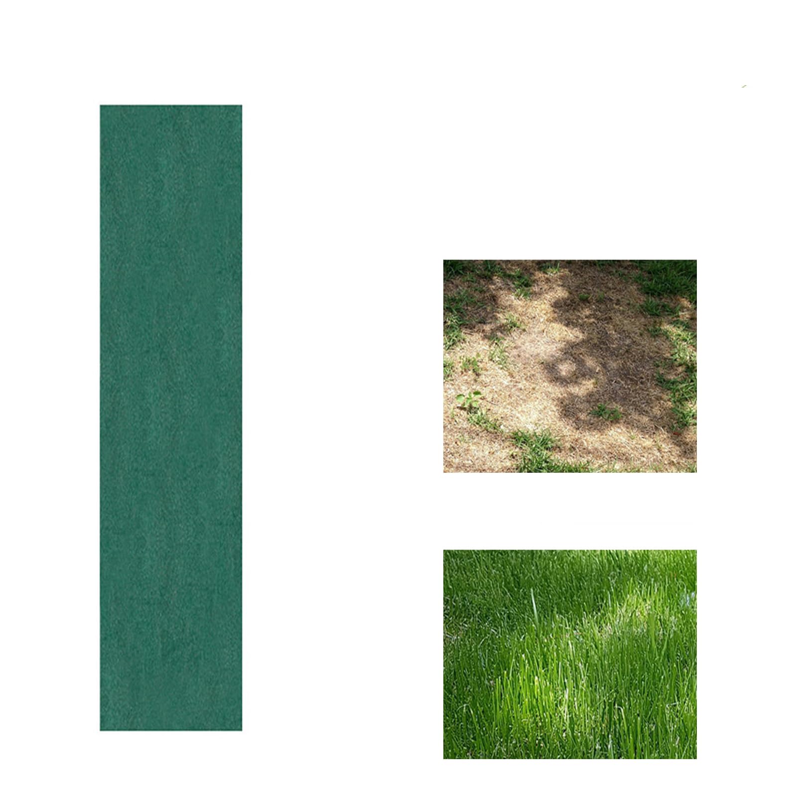 Excefore Biodegradable Grass Seedling Mat, Year Round Green, Biodegradable Grass Seed Mat Rolls, Help Plant Growth and Germination Planting Mat, Heat Insulation, Moisturizing (0.2 * 10M)