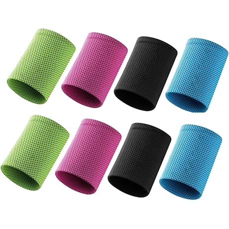 8 Pack Tennis Wrist Sweatbands