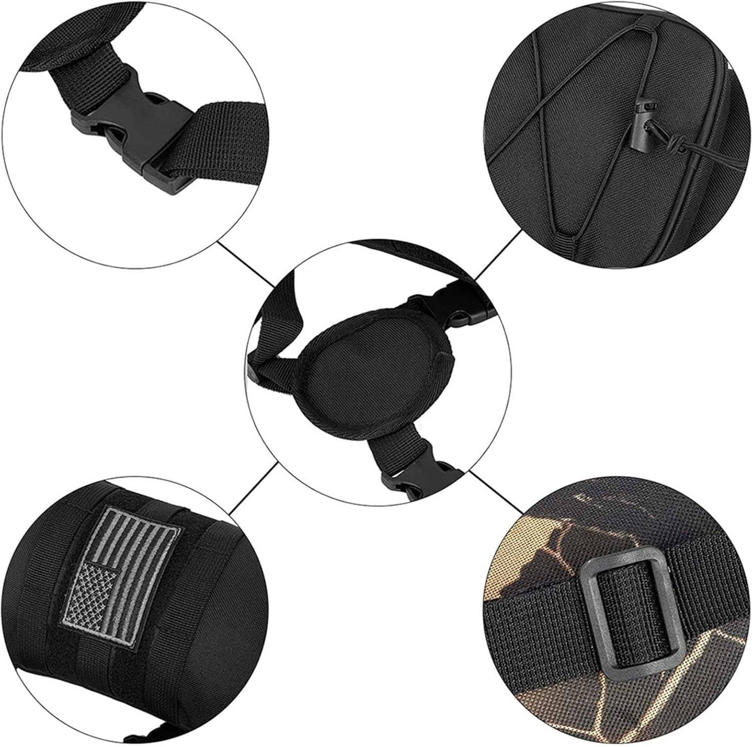 Arrow Quiver Archery Quiver Bag Portable Shoulder Bottom Thickening Adjustable Strap for Target Shooting Training