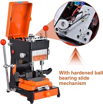 Vertical Key Cutting Machine, Multifunctional Cloning Key Duplicator, House Door Car Locksmith Tools, with Copper Core, Adjustable Motor Speed, for Cutting Metal Objects for Duplicating House Door Car
