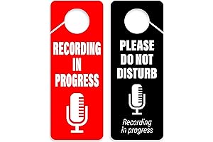 Make Your Studio a Sacred Space with the Renowned 'Recording in Progress' Sign