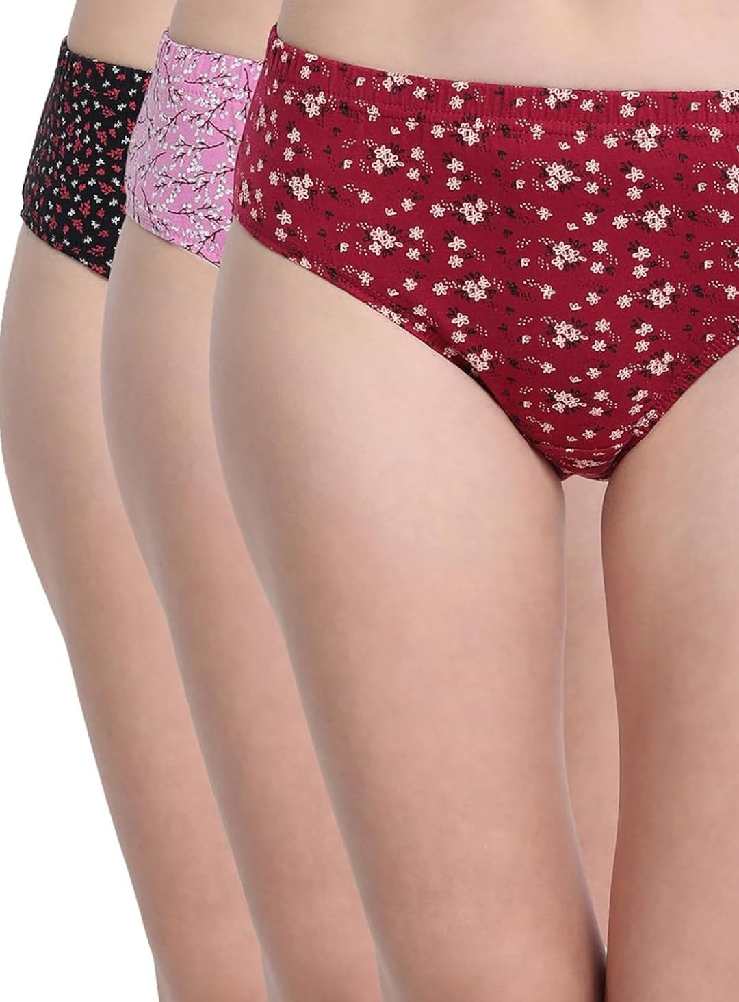 Prithvi Special Printed Panty Inner Elastic for Womens -Multicolour Size Chart -XS-75__(S-80)-(M-85)-(L-90)-(XL-95)-(XXL-100)-image-0