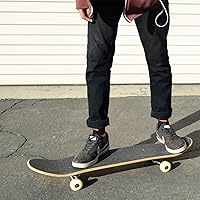 Vista 8 de Yocaher. Monopatín blanco de 7,75 pulgadas.