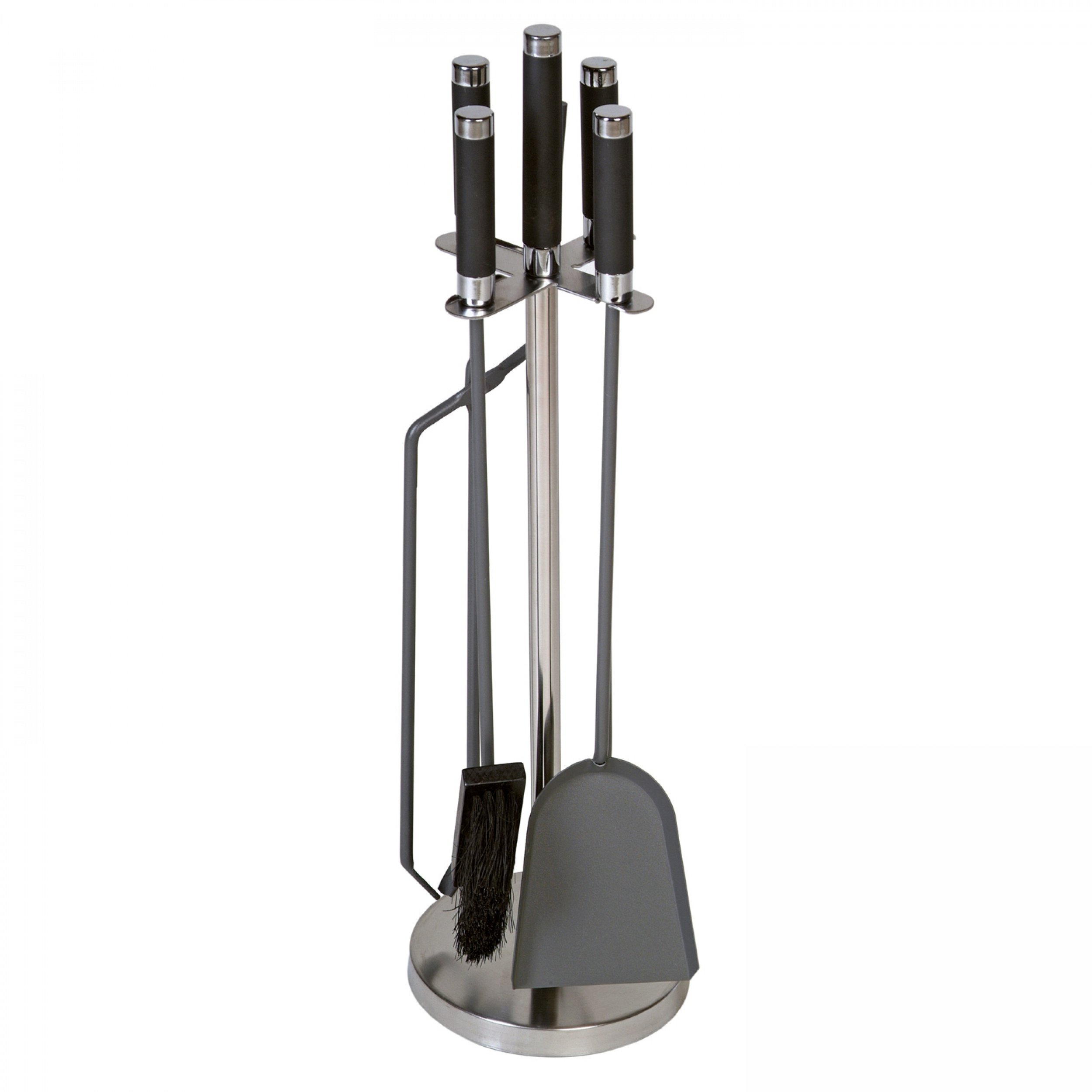 raik 21.02.743.2 Kaminbesteck, 4-teilig, Edelstahl, 62cm