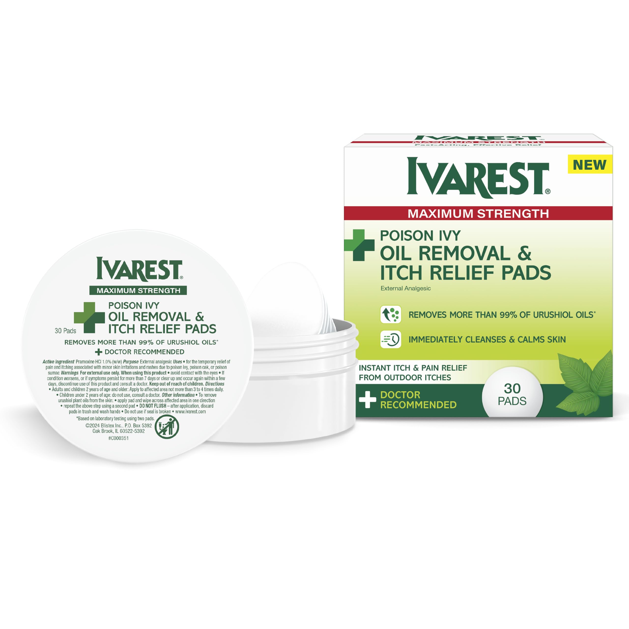 Amazon.com: Ivarest Poison Ivy Relief Pads, Fast-Acting Medicated