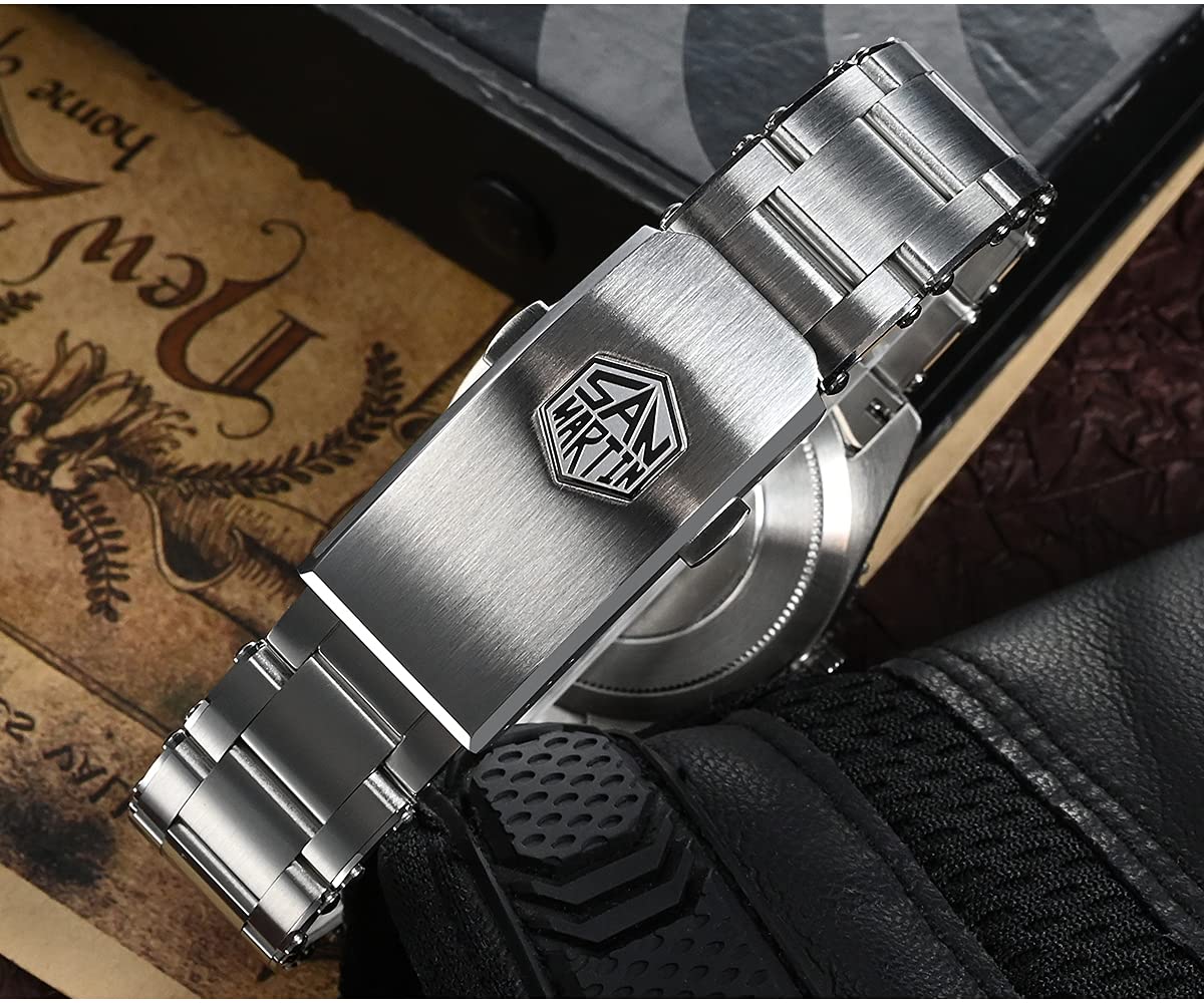NC San Martin SN004G v2 Retro 6200 Luxus Herren Taucheruhren Saphirglas 200m wasserdichte automatische mechanische Uhr für Männer