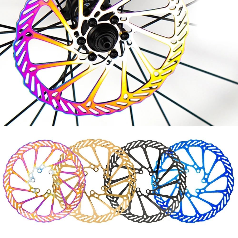 Tarcze hamulcowe rowerowe 160mm 180mm 203mm MTB tarcza hamulcowa wirnik pasuje do SHIMANO pasuje do SRAM pasuje do linii środkowej(203mm Silver)