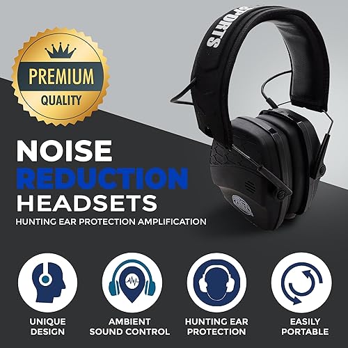 Miniatura 5 de DOITBETTERSPORTS Orejeras electrónicas con Bluetooth mejoradas para disparos  Auriculares de gel de silicona con amplificación de sonido