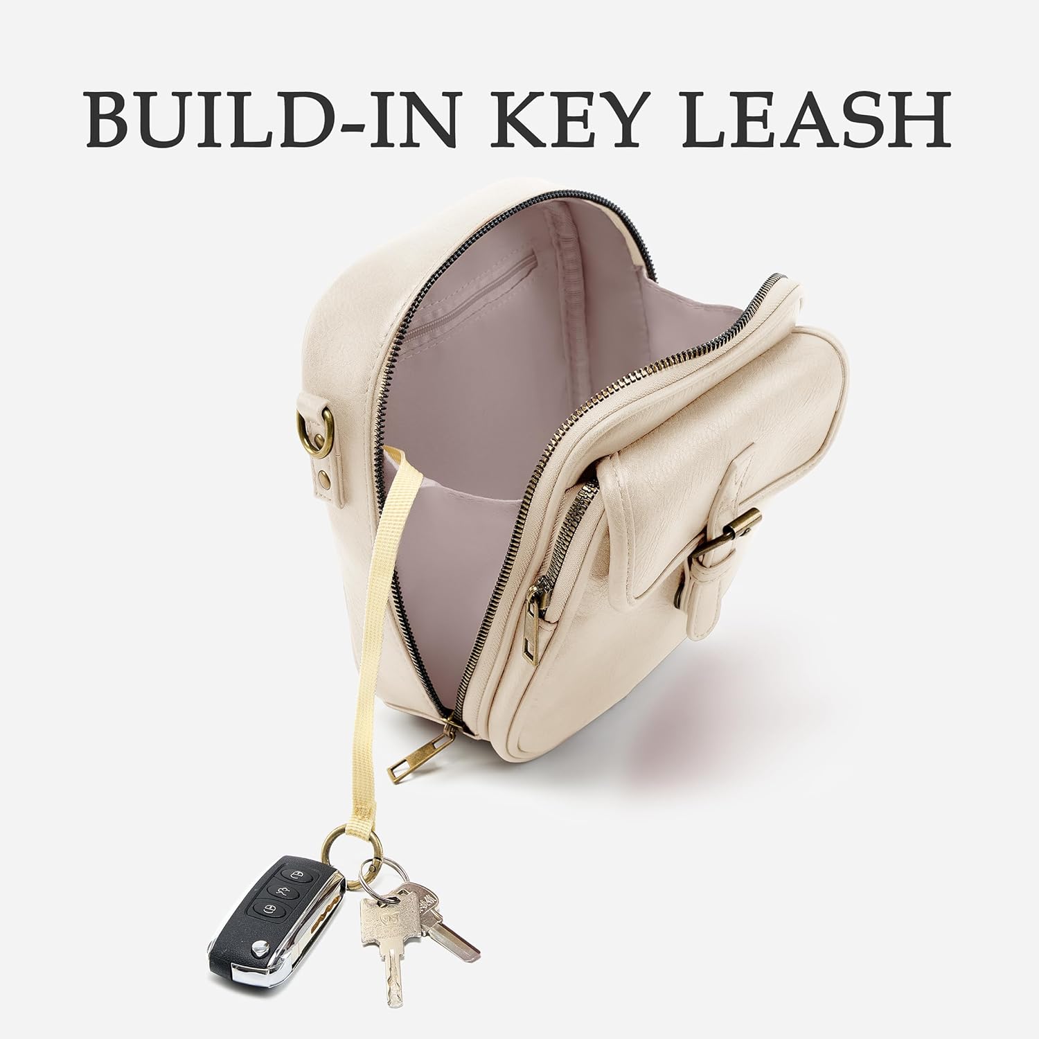 Small Messenger Bag Vegan Leather Crossbody Bag for Women Men, Vintage Cross Body Shoulder Purse with Card Slots - Image 5