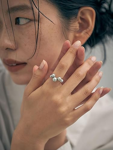Amazon | [ジュエッテ] パール リング 029937 15号 プラチナム