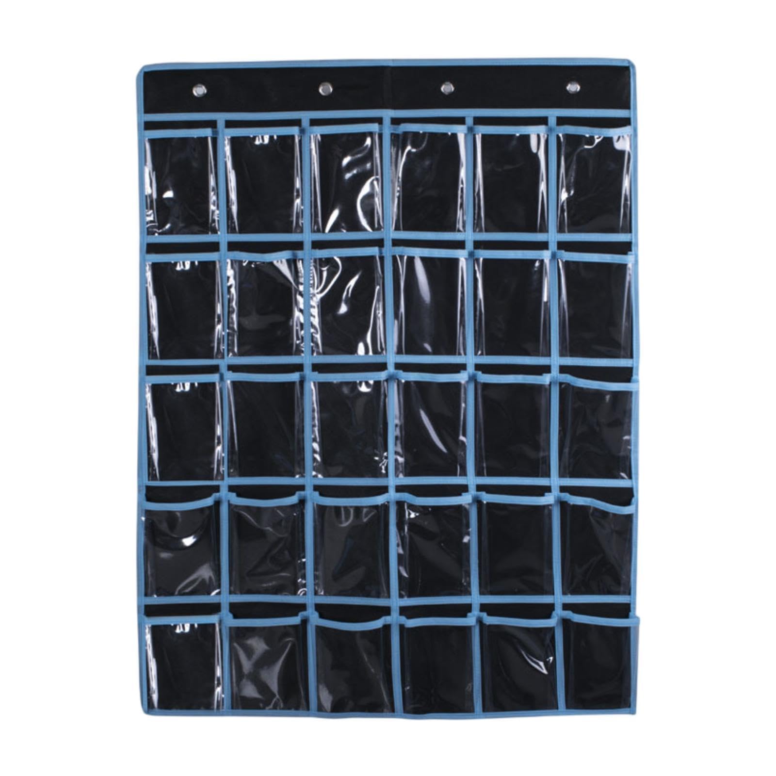 Classroom Pocket Chart Multipurpose Wall Hanging for School Dormitory Black-image-34
