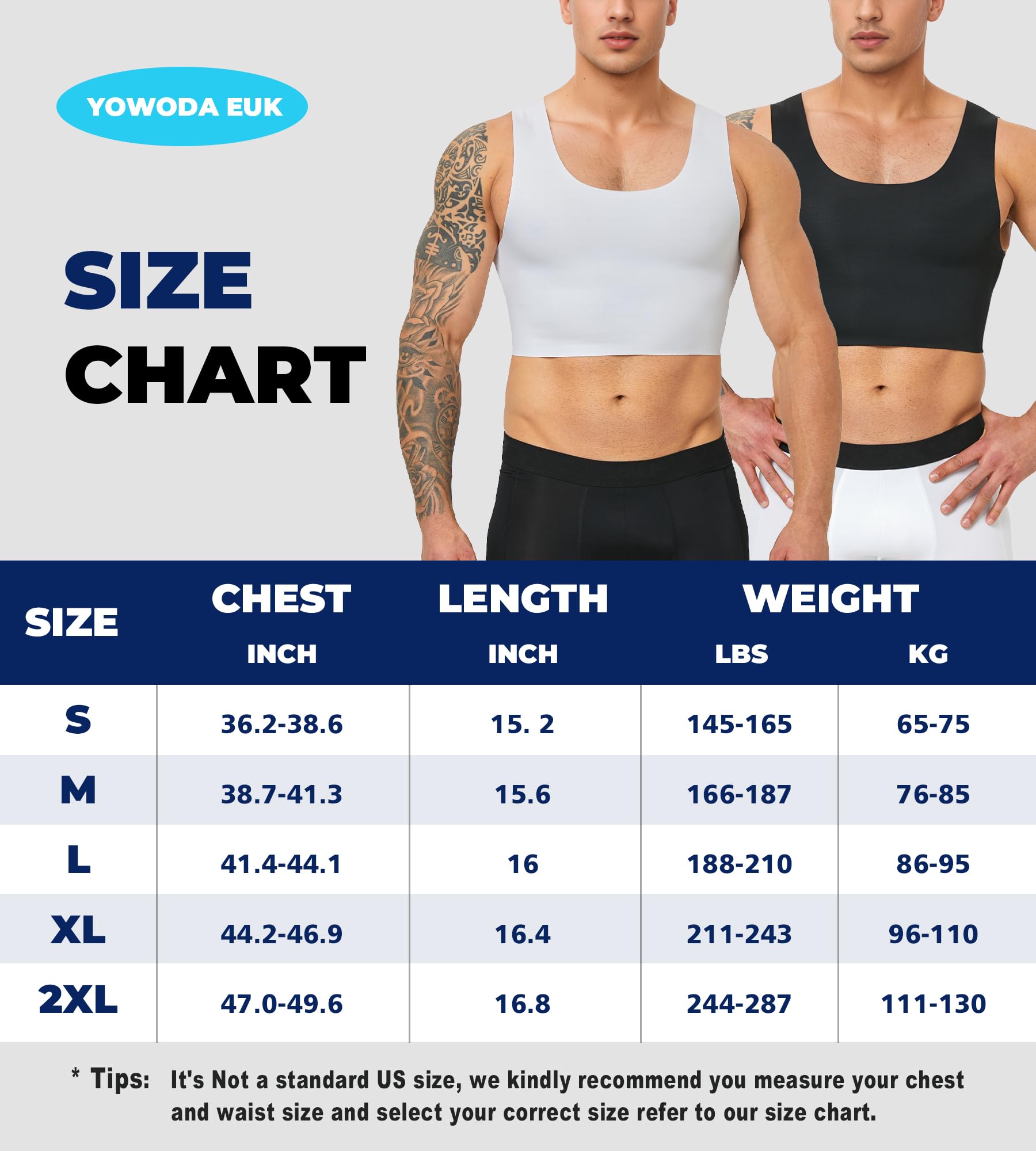 Compression Gynécomastie Poitrine Binder Amincissant Corest Tank Top Breast Bra pour Transgenre FTM Tomboy Hommes Femmes
