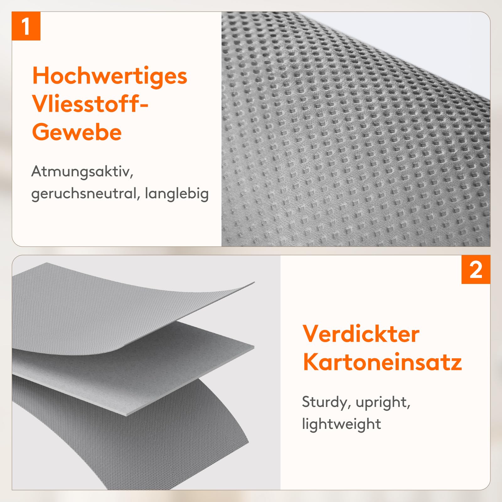 Lifewit 6 Stück Bettlakenbeutel, Faltbarer Bettwäsche-Organizer für Bettlaken mit Klarsichtfenster, Schubladen Aufbewahrungsbox, Unterbett Kleiderschrank, Grau