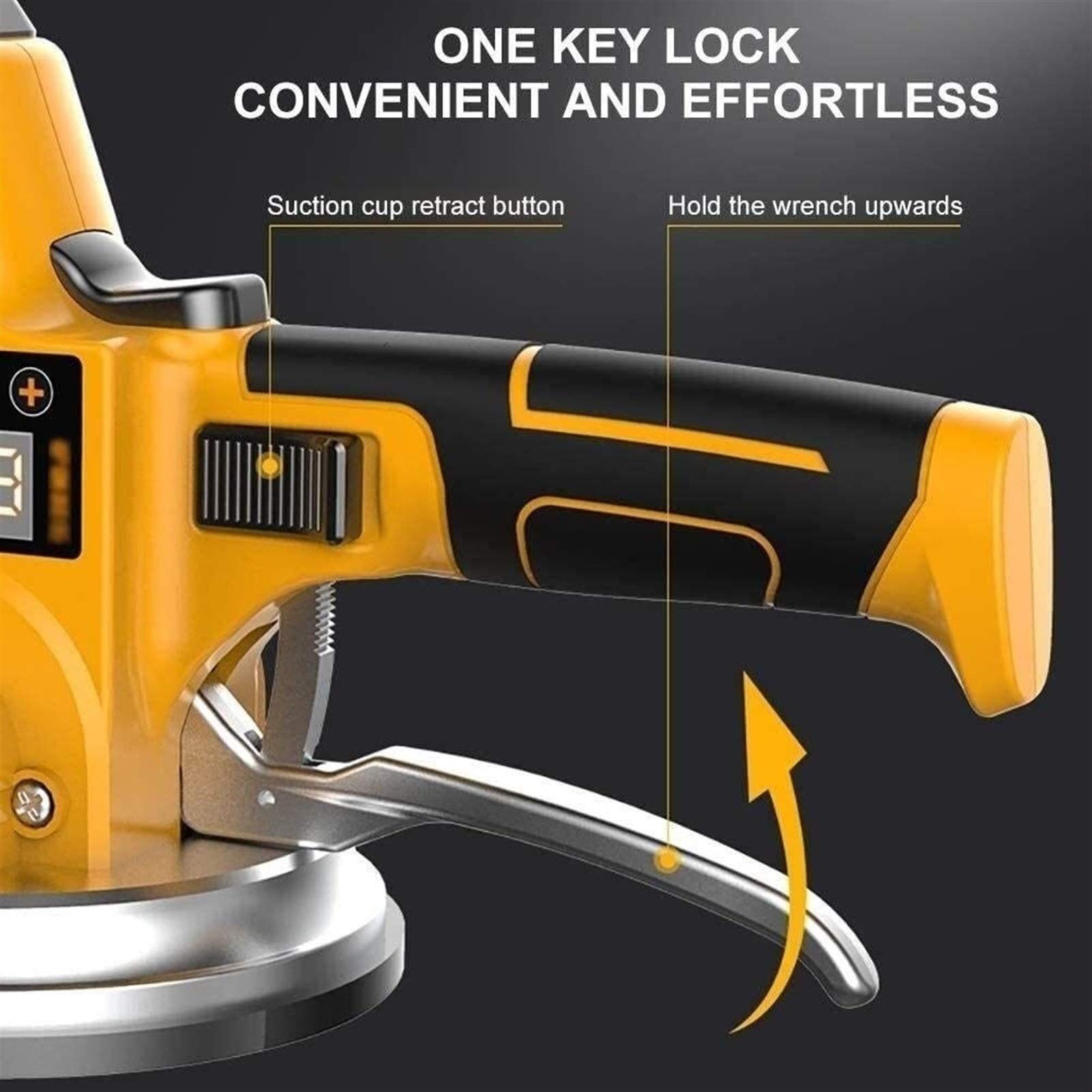 Machine à Carreaux de Sol, Machine à carrelage Mural à Batterie au Lithium | Enduit Vibrant pour Carrelage | Adsorption maximale 400 Kg (Couleur : Deux Batteries au Lithium) (Deux Batteries