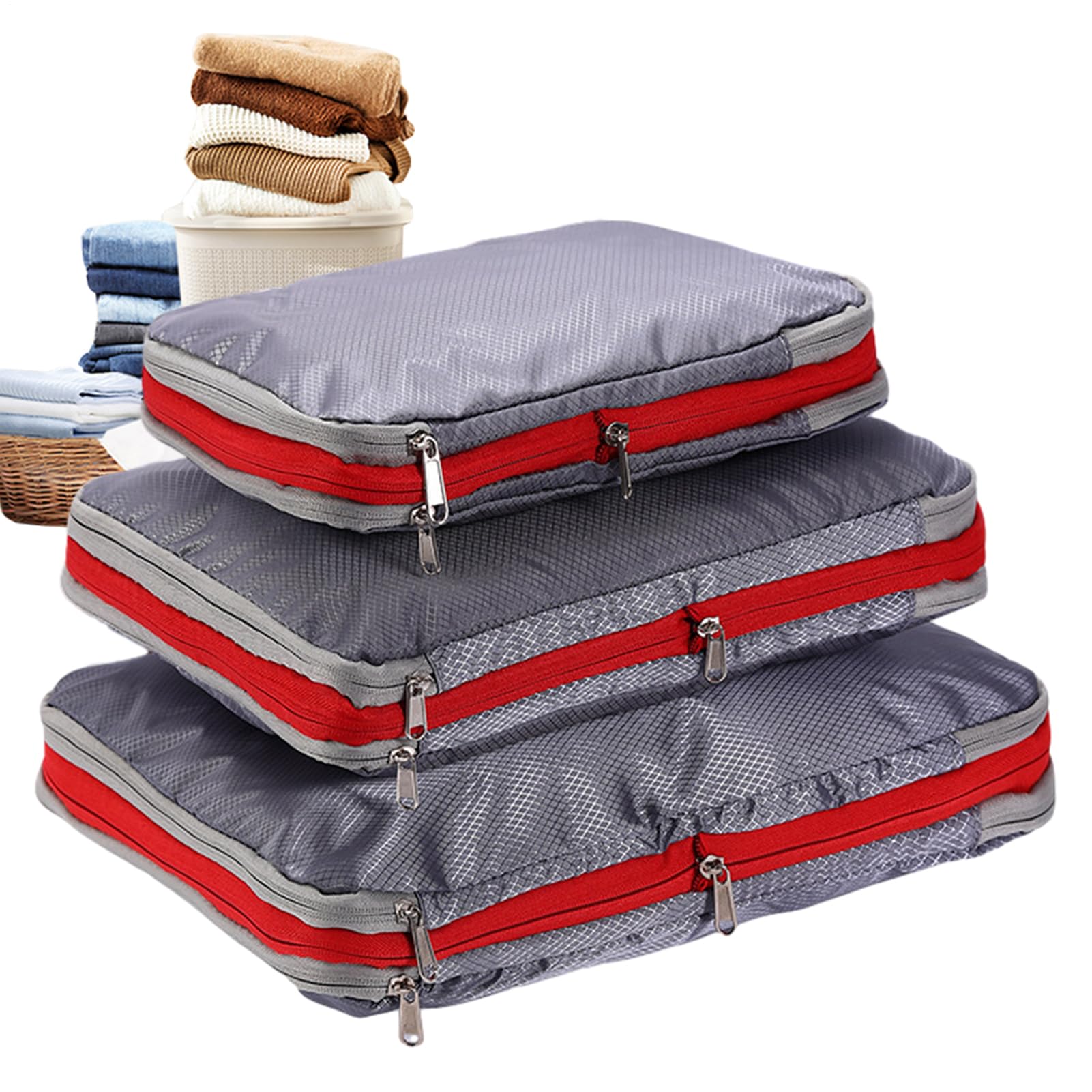 Cubes de rangement étanches et légers lot de 3 pour voyage et maison