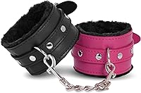 Vista 8 de Rbenxia Esposas de muñeca para adultos de cuero PU cinturón de sujeción de esposas