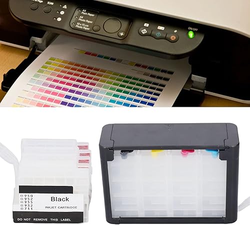 Miniatura 4 de FTVOGUE Cartucho continuo de suministro de tinta, impresora de recarga de color con chip permanente para (HP 952)