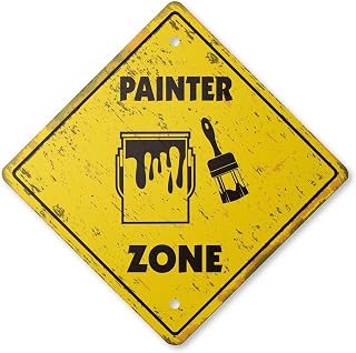Painter Vintage Crossing Sign Xing Plastic Rustic brush mineral spirits supplies
