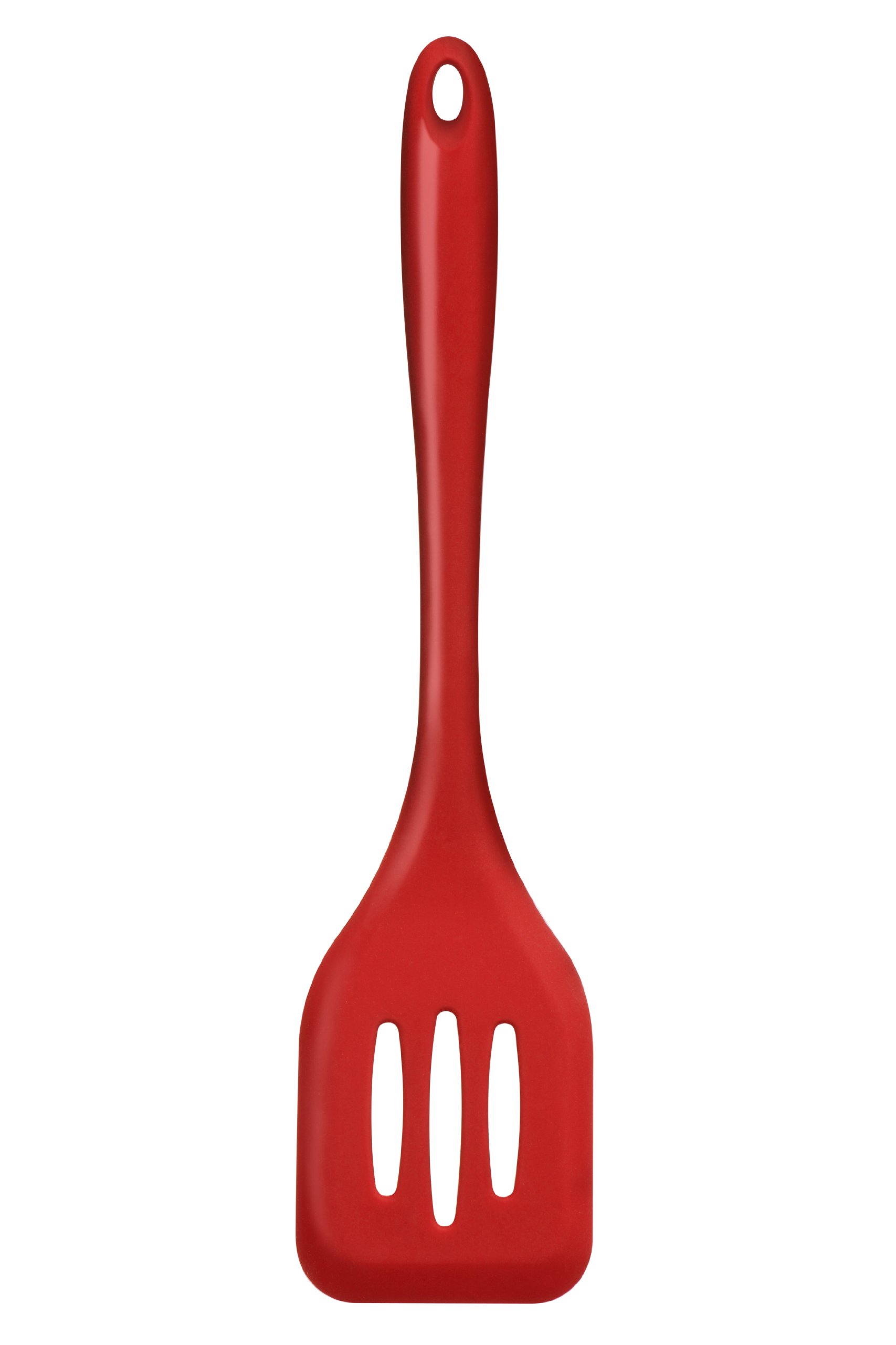 Orsina Bold Red Silicone Slotted TurnerHeat Resistant Turner With Slotted PaddleLuxe Slotted Cooking Spatula from B&Q
