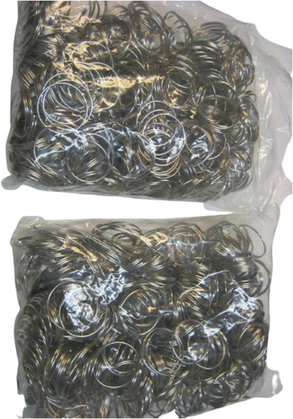 Locksmith Give Away Keyrings 1.1mm x 28mm Lot of 1000 Pcs 1" Bulk Split Rings
