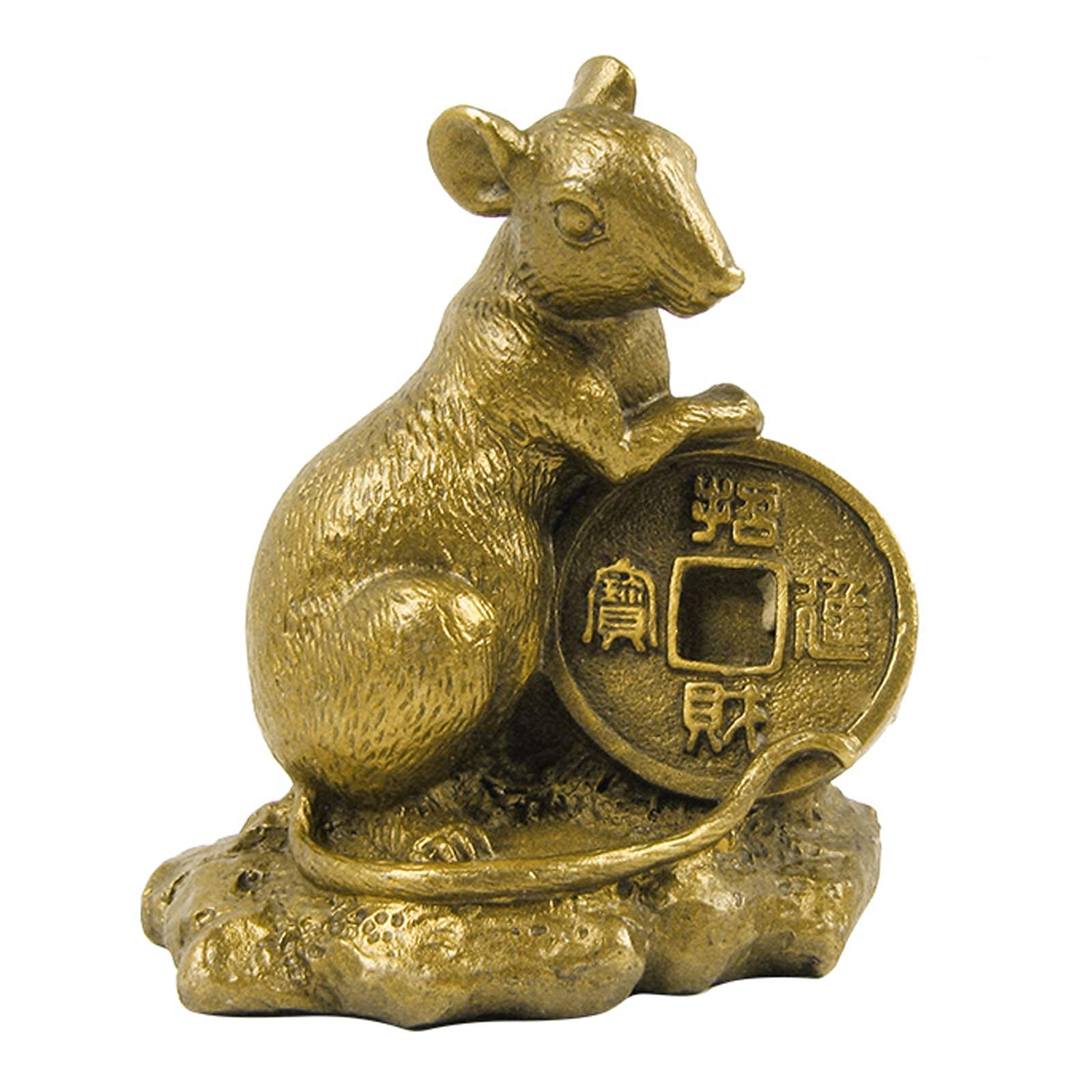 Figurine Buffle Feng Shui en Laiton pour Décoration Bureau Zen