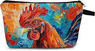 Bolsa de maquillaje de gallo, bolsa portátil ...