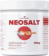 NatureHolic Neosalt Neocaridina Hardening Salt for Neocaridina Shrimp in the Aquarium, For Medium Hard Water, Ideal for Aquarium Plants, With Additional Magnesium, Quantity 100 g
