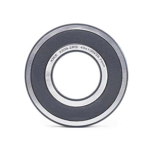 Miniatura 33 de XIKE 2 Pcs 3300-2RS/5300-2RS Sealed Angular Contact Ball Bearing 10x35x19mm Double Row, Fits DIY/CNC/Motor/Auto A/C, Water