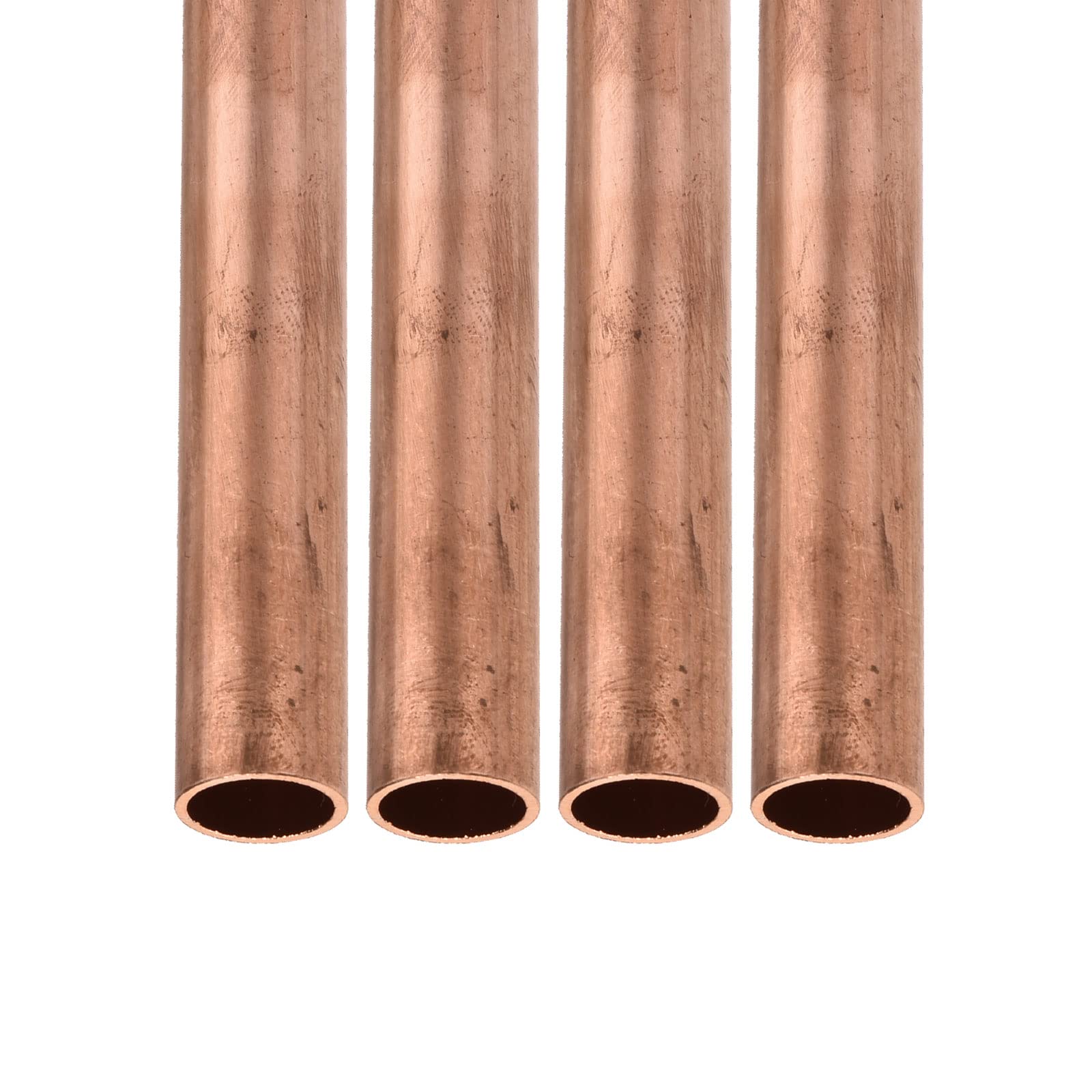 DTGN 14mm x 1mm x 200mm(ODxParoi TxL) Cuivre Tube - 4Paquet - Bonne pour Machines Équipement Bricolage Décoratif Cadre - Rond Métal Tube