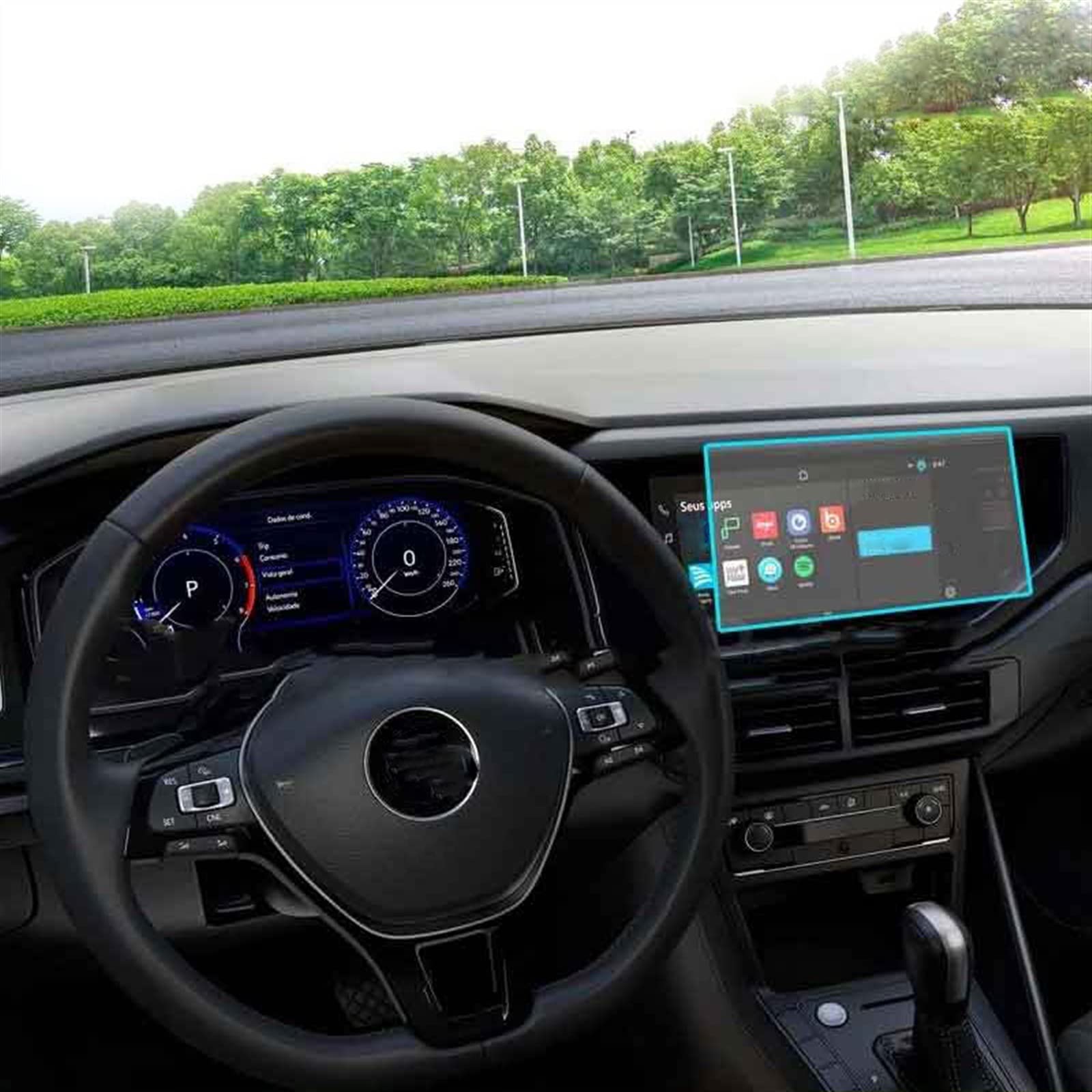 Accessoires intérieurs VW Virtus 2022 : film protecteur 10.1 pouces pour vos trajets