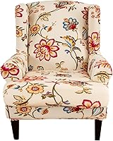 Vista 14 de KRFOONN Fundas para Silla de Ala, 2 Piezas, Fundas Elásticas de Spandex para Silla con Respaldo de Ala, Fundas Protectoras de Muebles 04