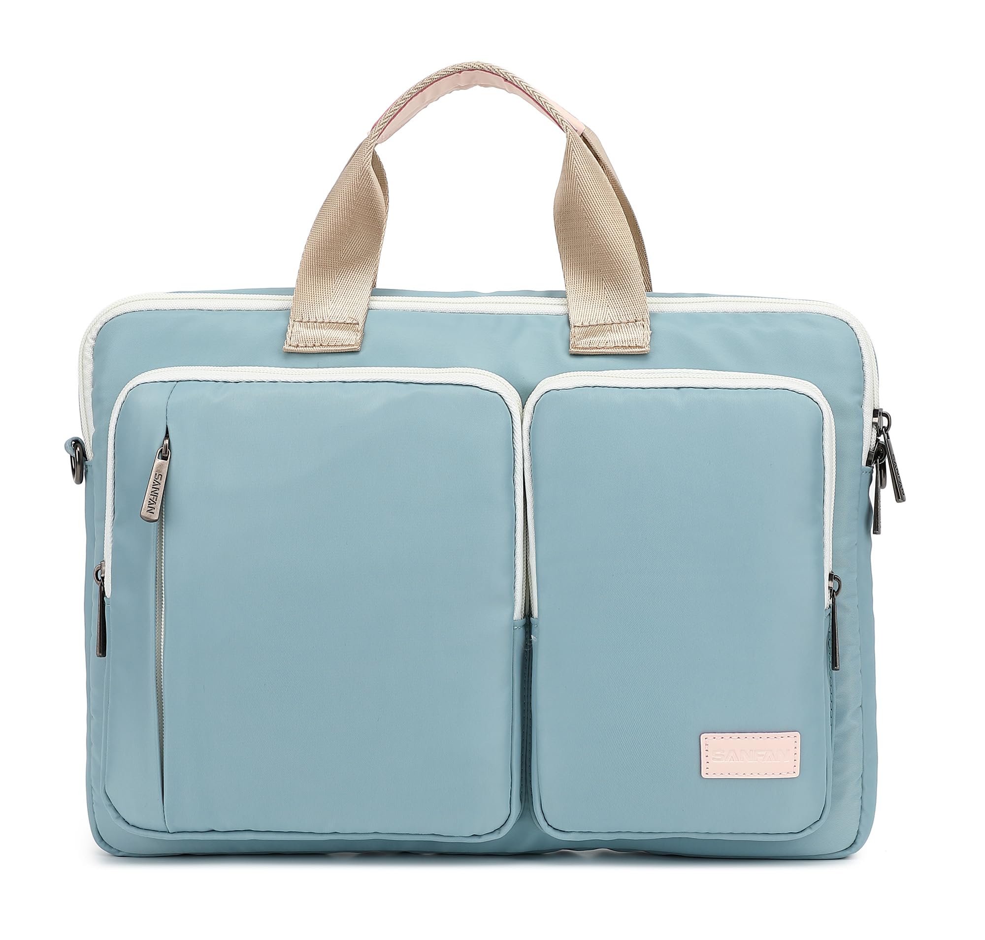 360° Protective 13" Laptop Shoulder Bag Sleeve Case (Azul Claro)