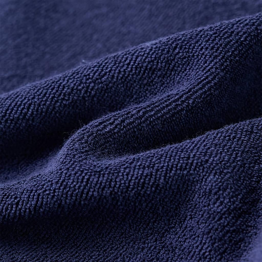 Felpa per bambini, blu navy, 85% cotone, traspirante, a maniche lunghe, per bambini, ragazzi, ragazze, per tutti i giorni, scuola, tempo libero, calda e morbida