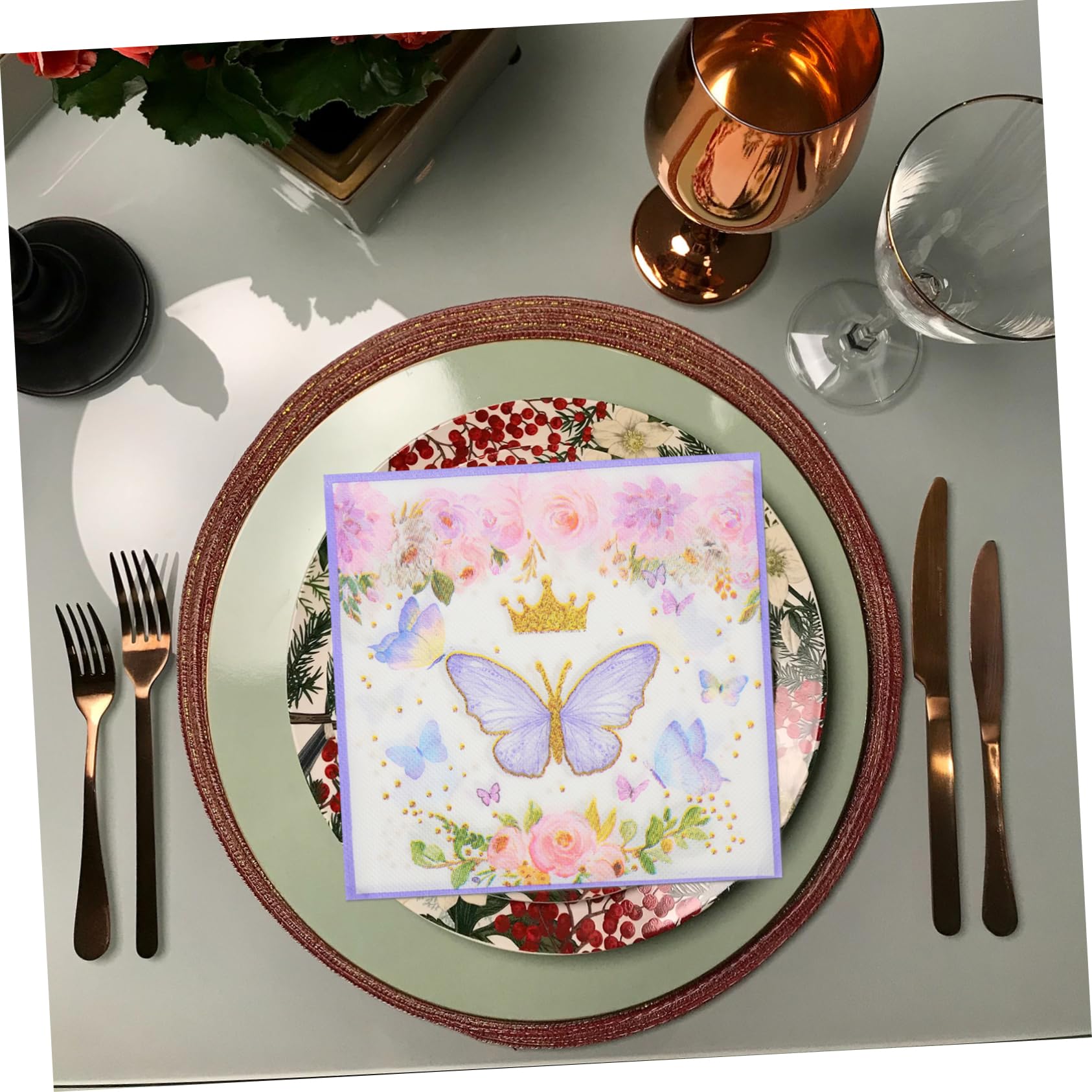PACKOVE 3 Series Servilleta Fiesta Vistoso Verde Adulto Decoración Servilletas De Novedad Servilletas De Mesa Para El Hogar Servilleta Decorativa Papel 100 Piezas*3