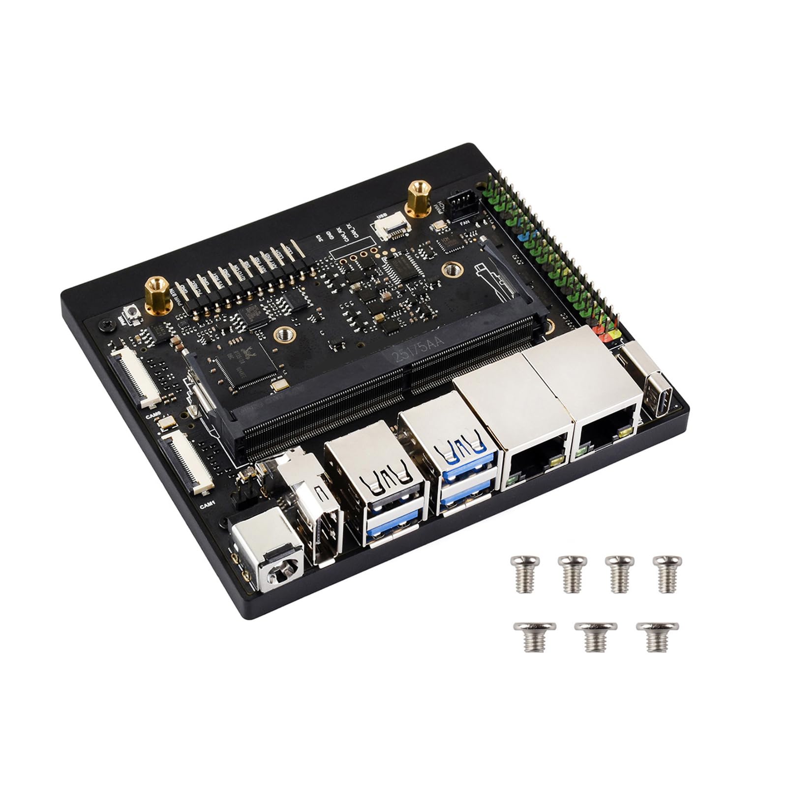 Generico Piastra Base Scheda Animata per Porte Rete per modulo Orin Interfacce Multiple per Applicazioni calcolo Scheda a circuiti Stampati con Due Porte Ethernet