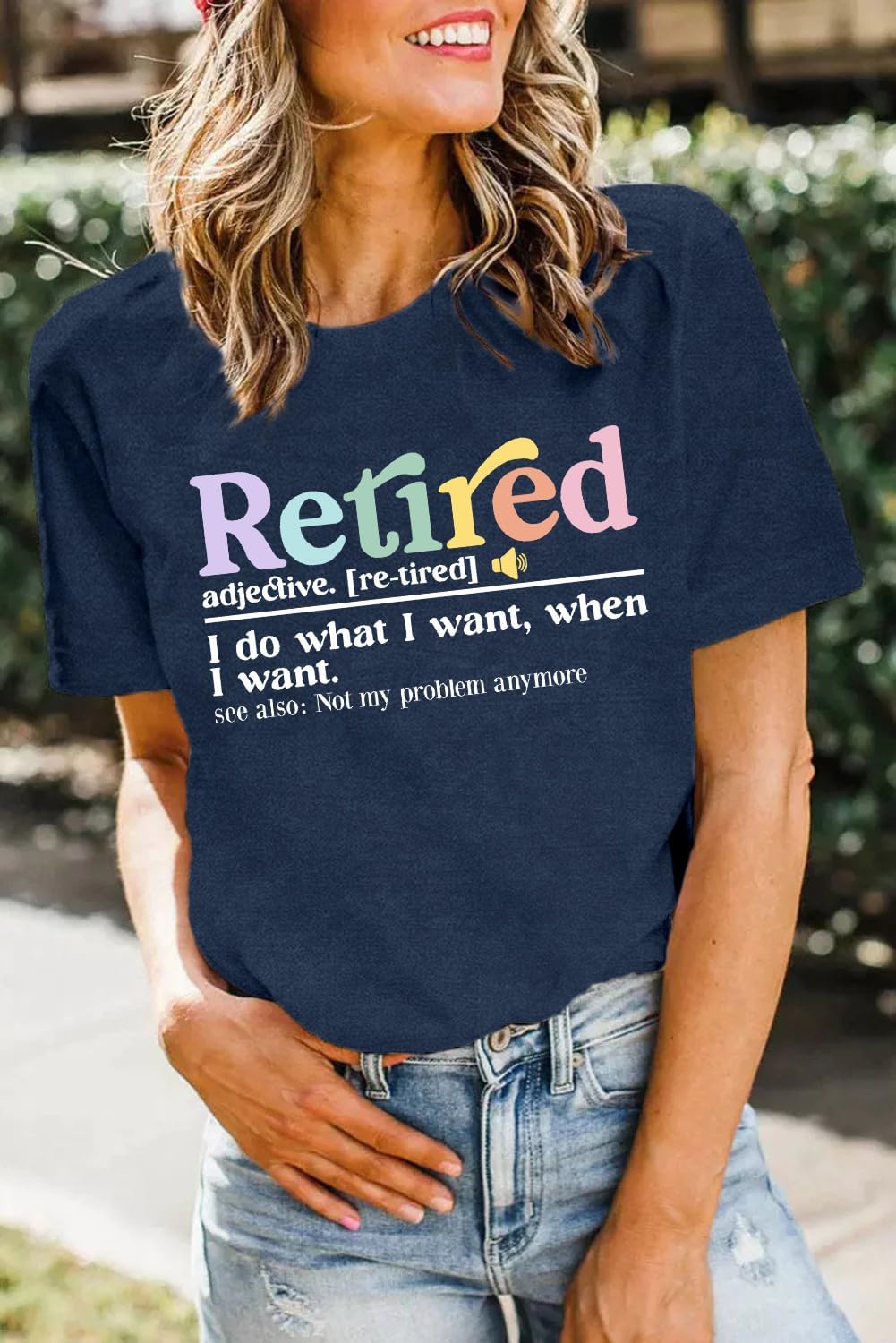 Retired Shirt for Women Retirement Teacher Tshirts Grandma Retired Life Tee Tops - Image 3